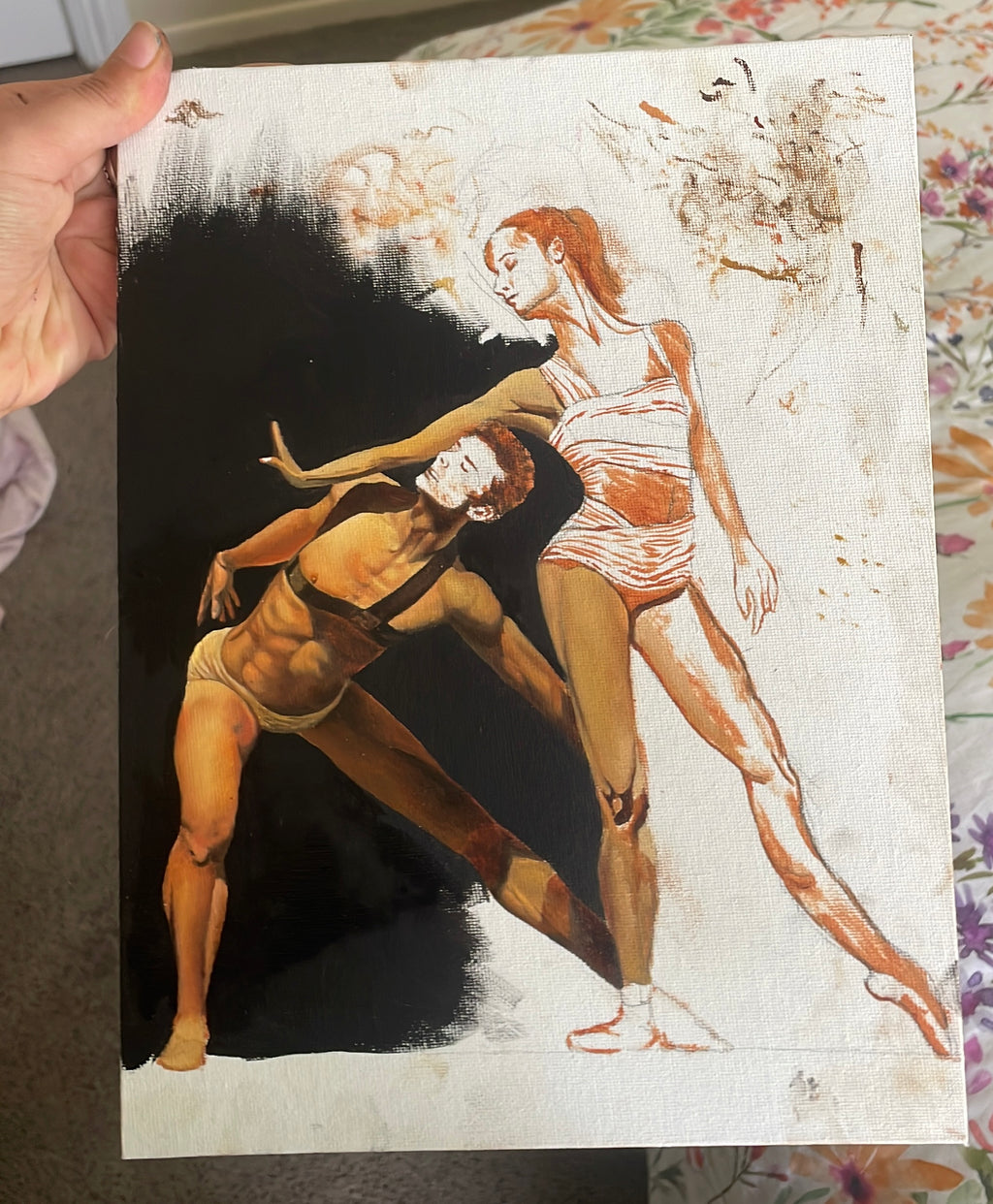 “Colón Duet” Oil on Canvas 30x35
