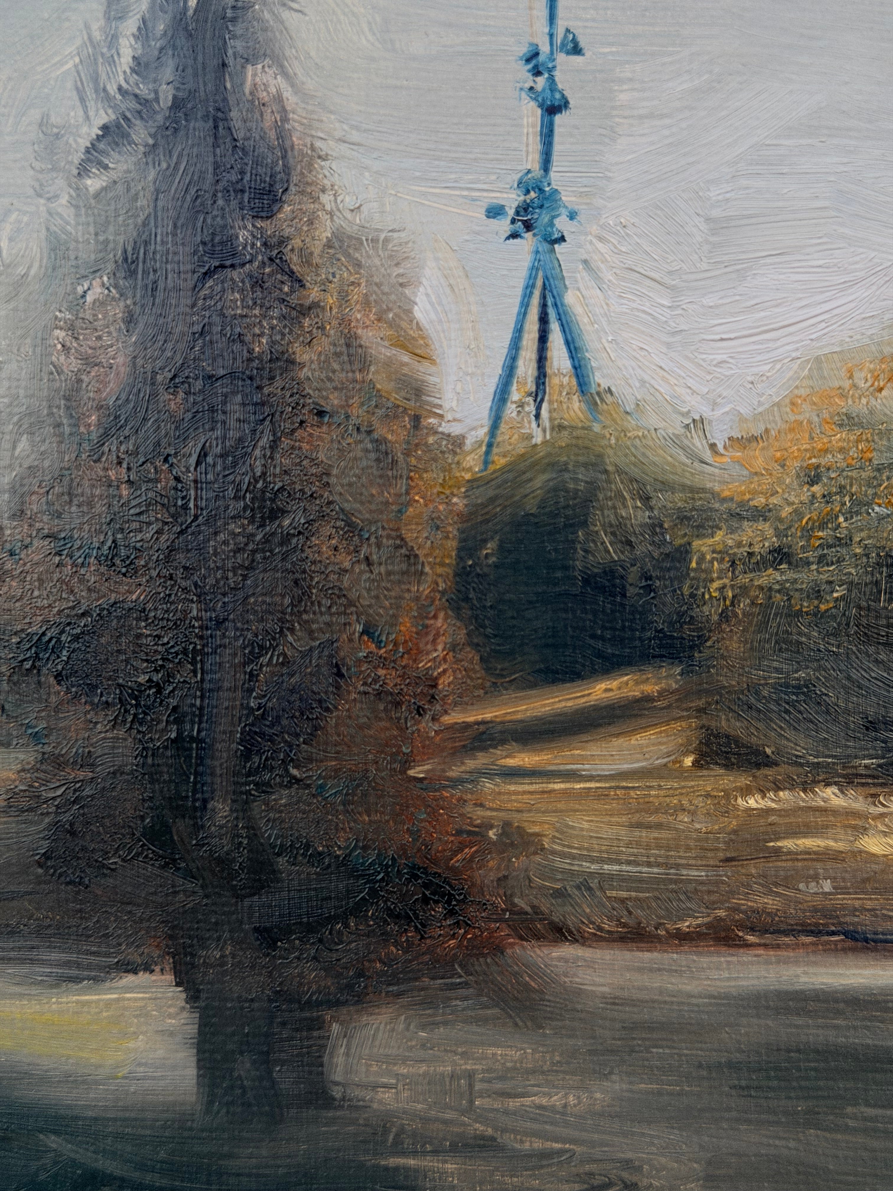 “Quiet Lake Study” - Original Oil Painting en Plein Air