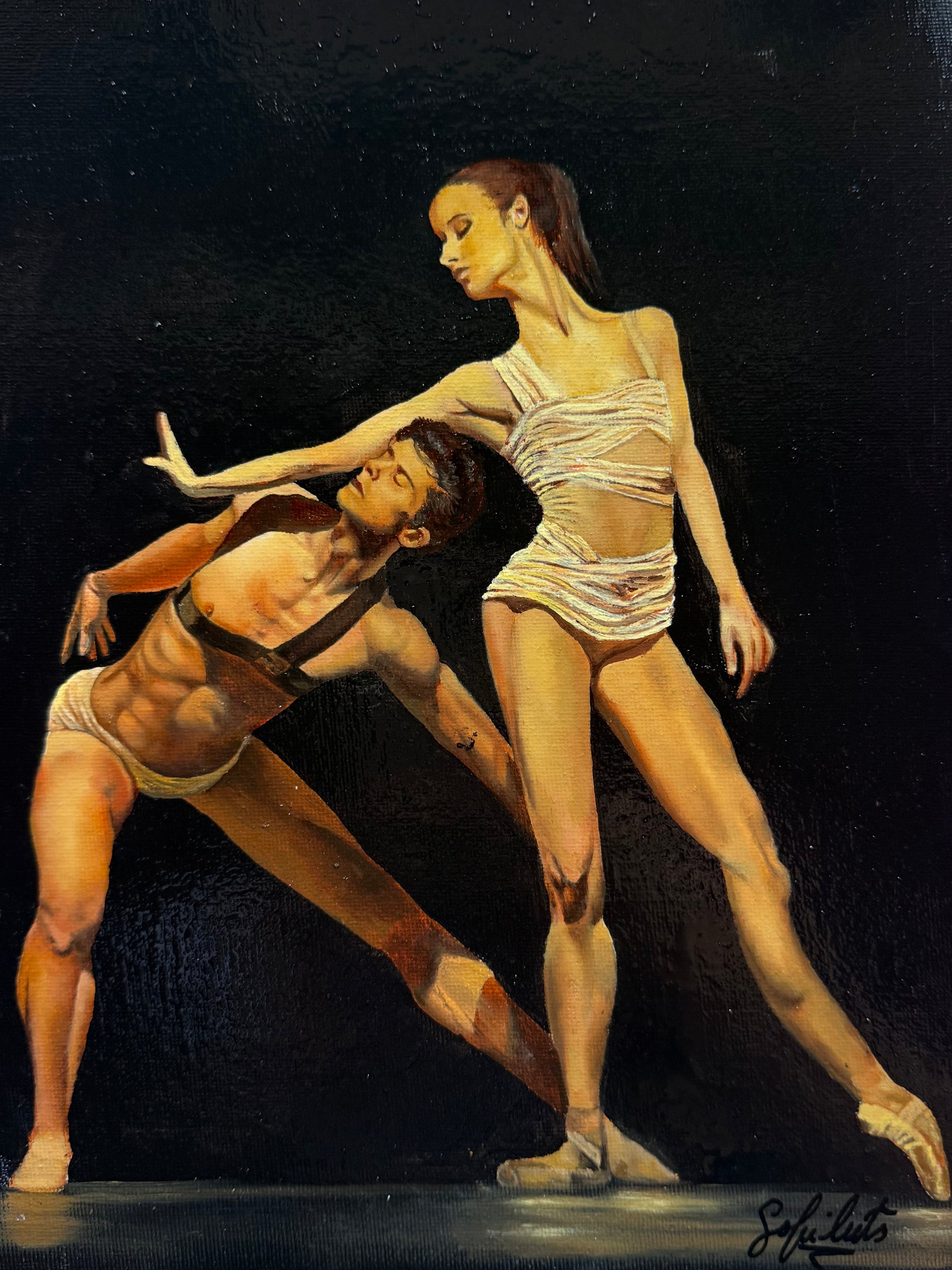 “Colón Duet” Oil on Canvas 30x35