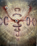 “Divine Mechanism” — Original Oil Painting (50×40 cm)