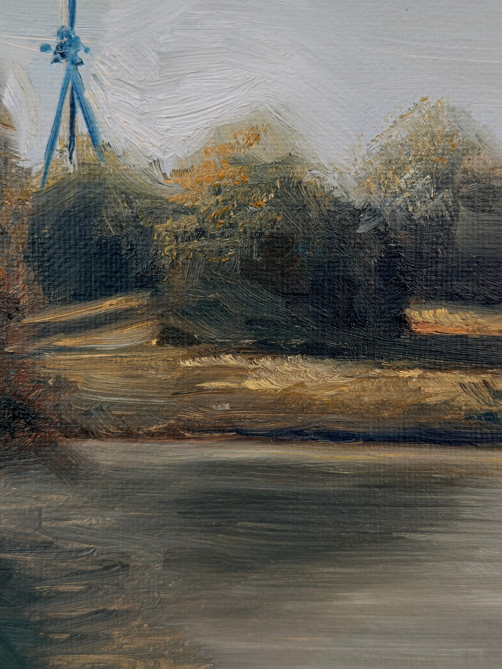 “Quiet Lake Study” - Original Oil Painting en Plein Air