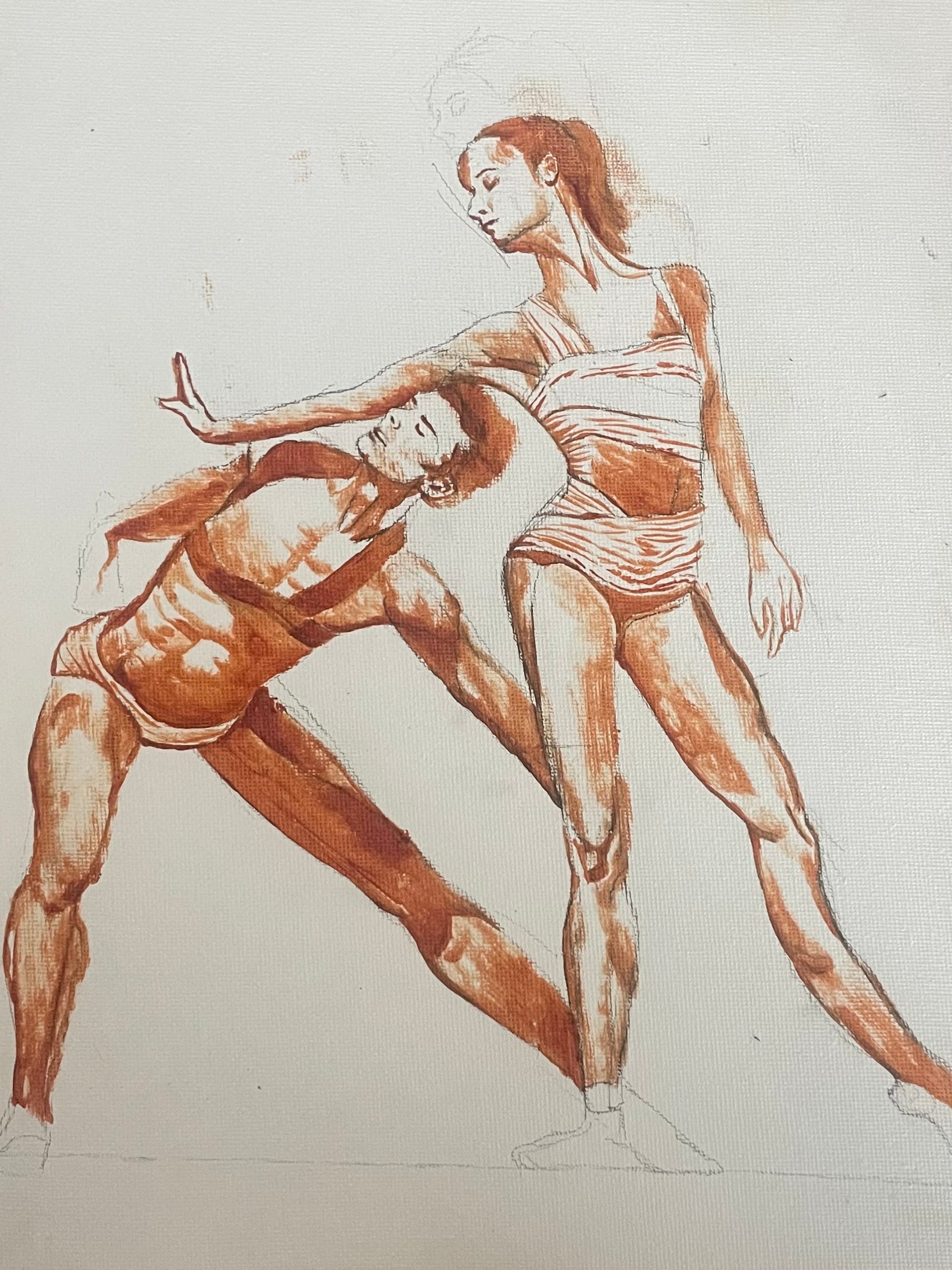 “Colón Duet” Oil on Canvas 30x35