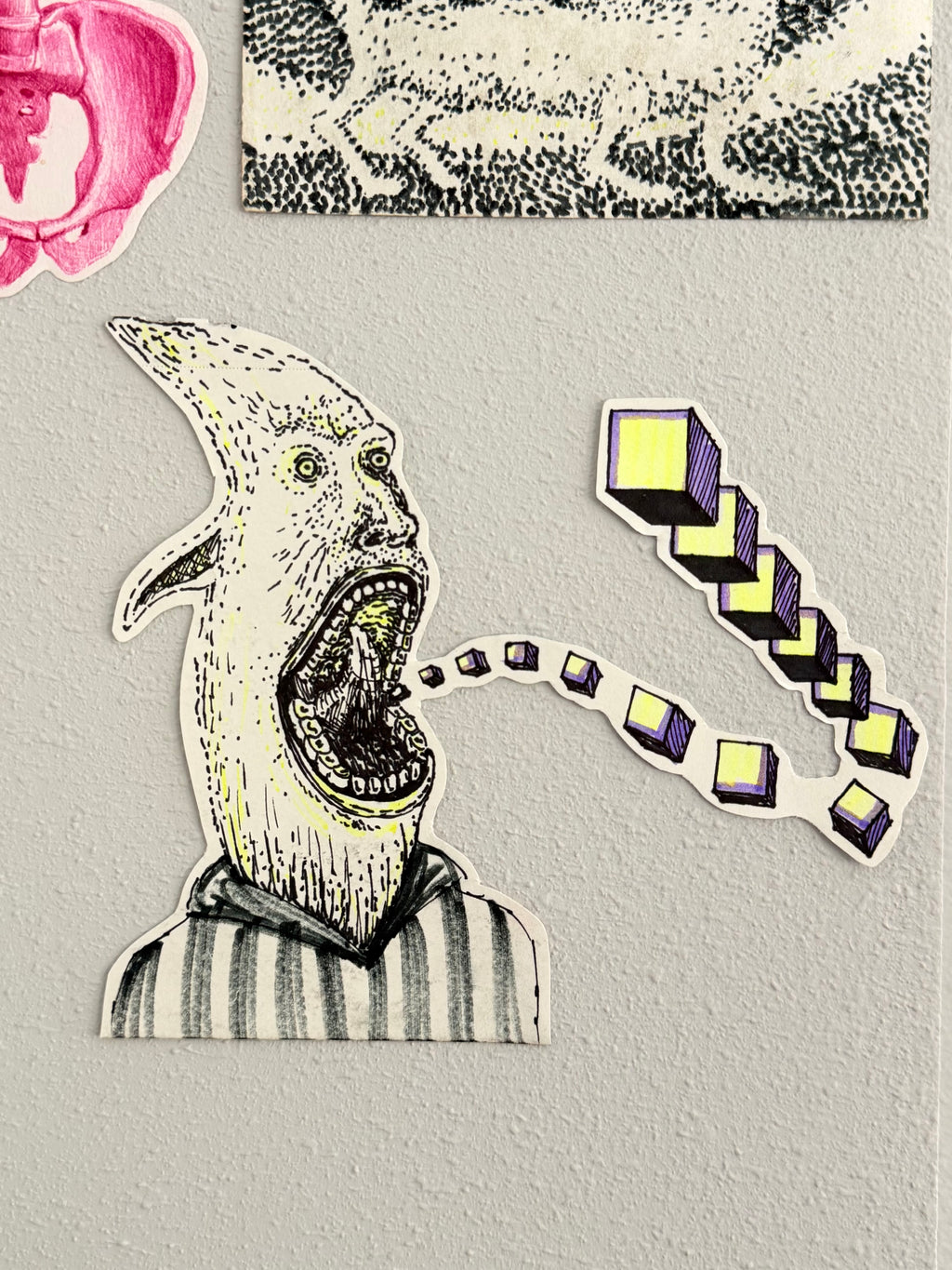 Spitting Cubes Sticker