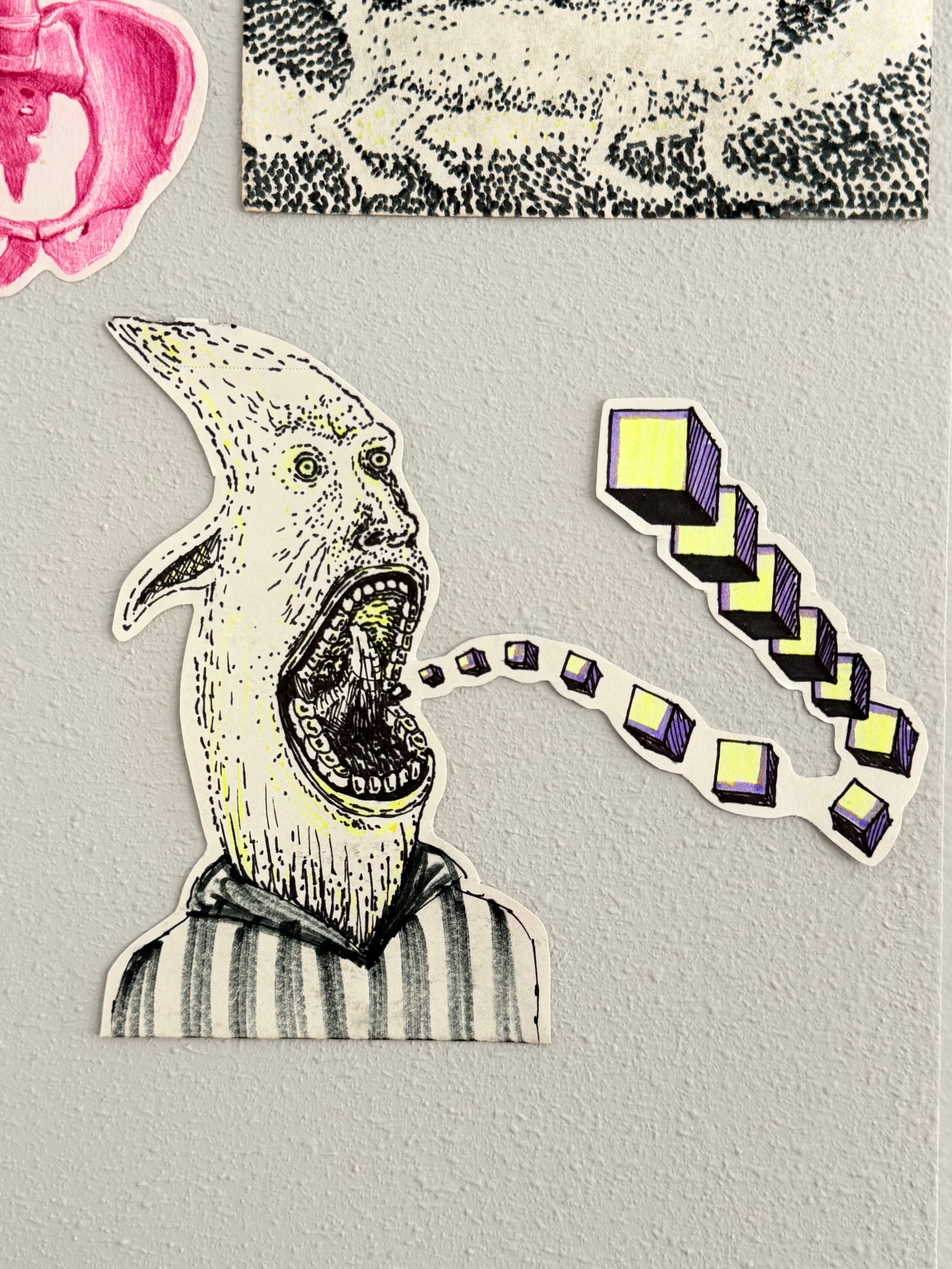 Spitting Cubes Sticker