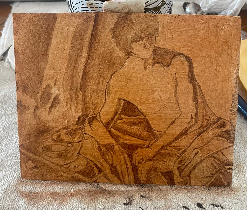 Hand-Painted Reproduction of Caravaggio | Oil on Cardboard with Frame