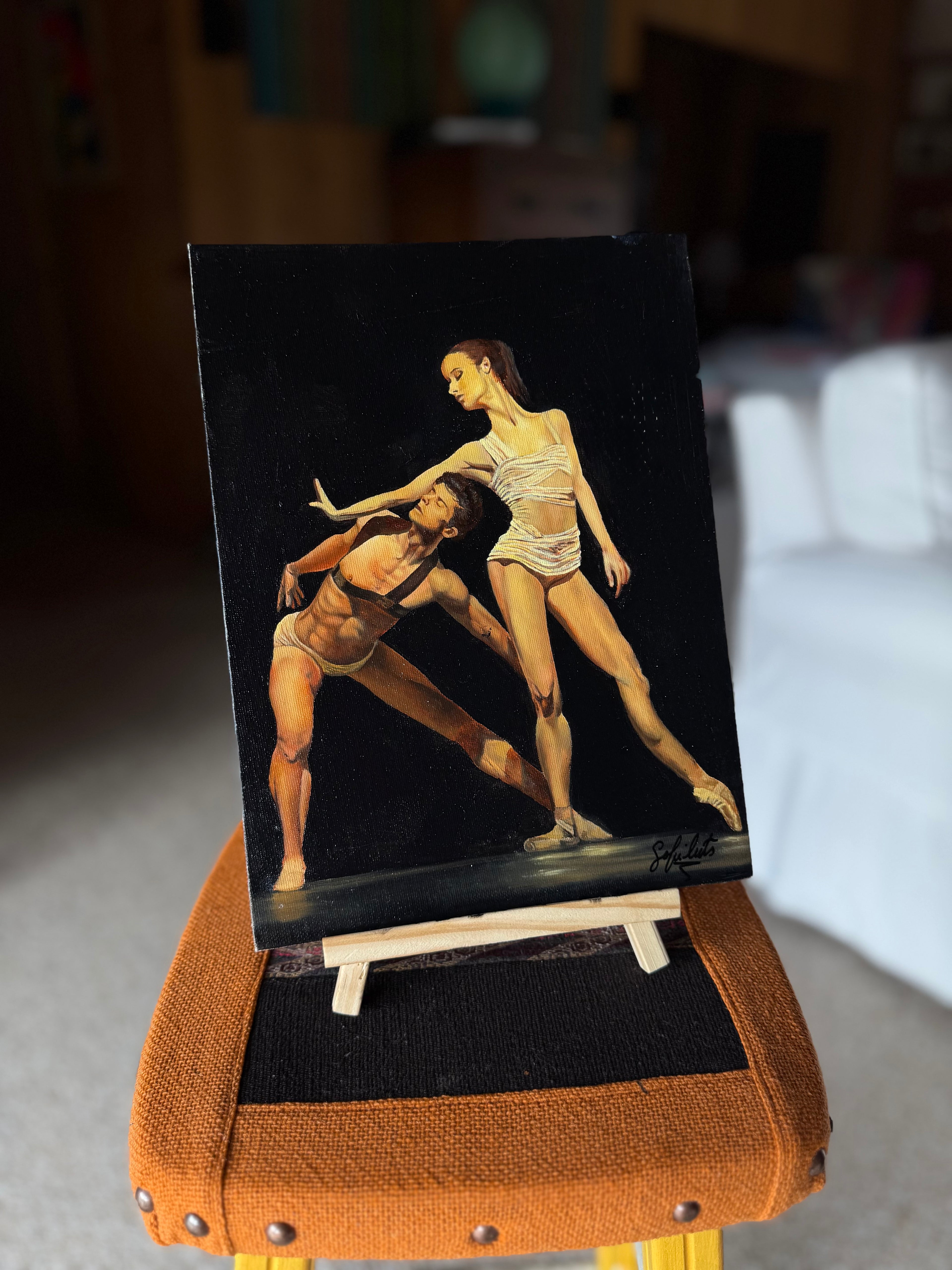 “Colón Duet” Oil on Canvas 30x35