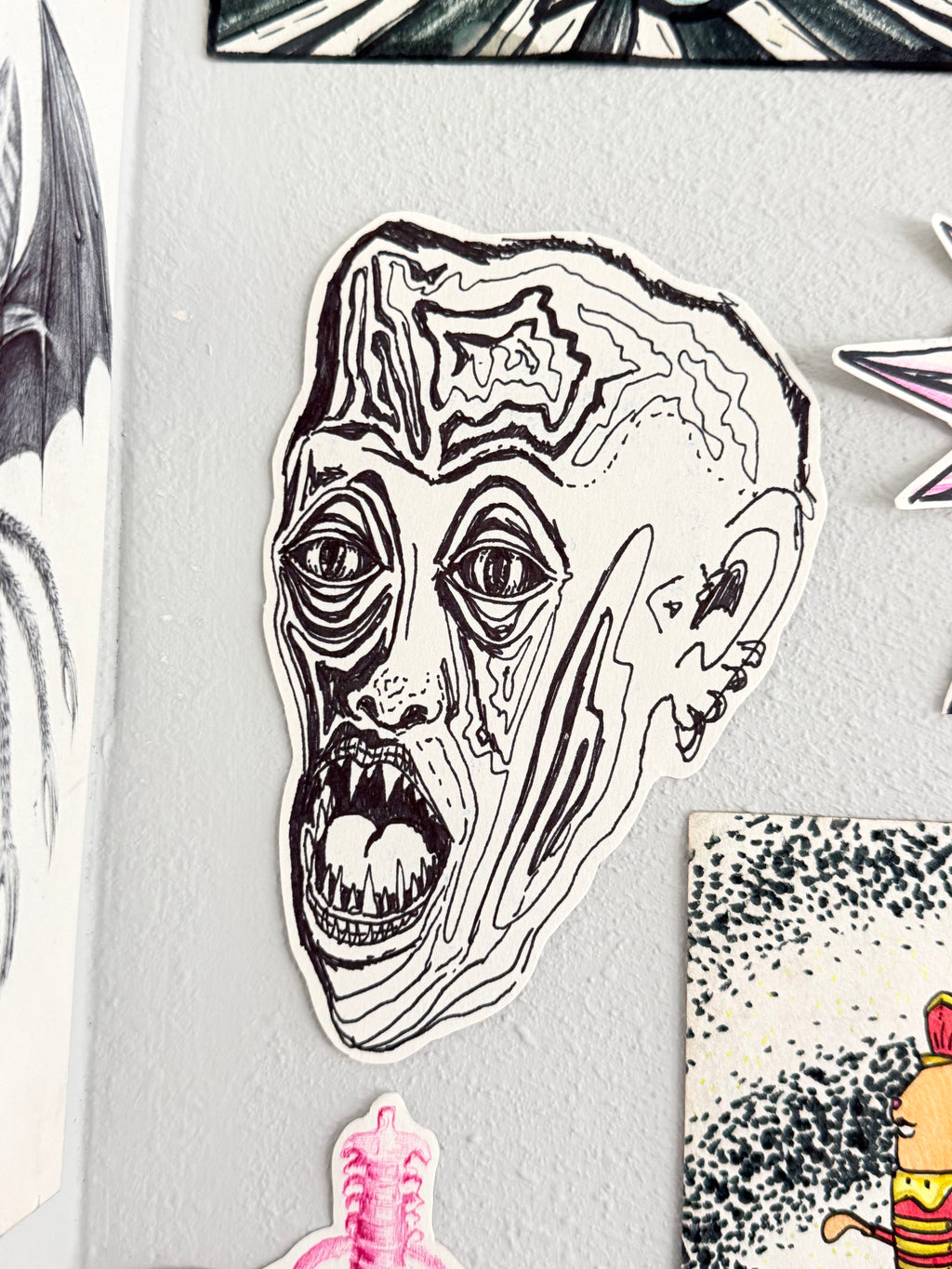 Creature Head Sticker