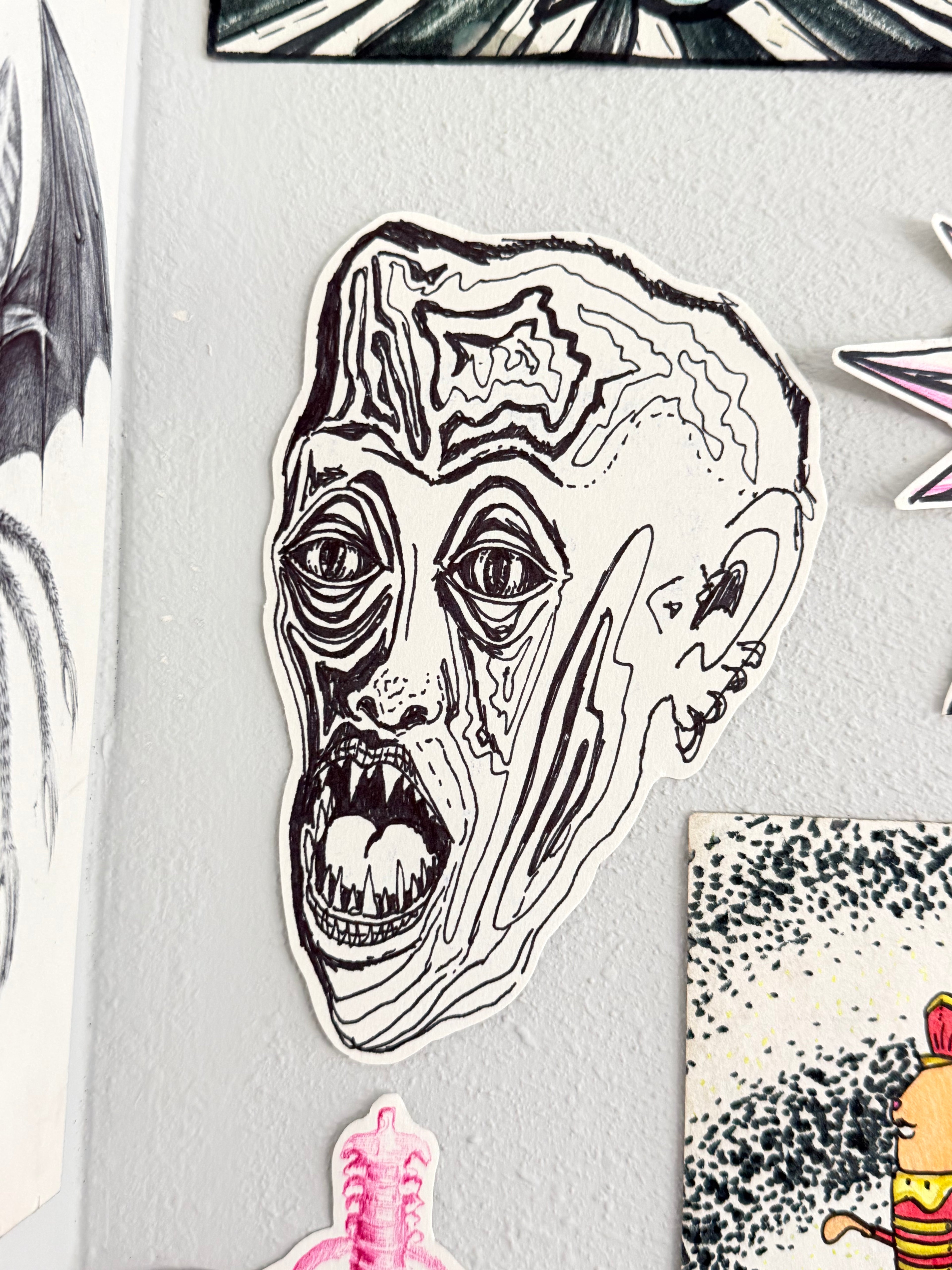 Creature Head Sticker