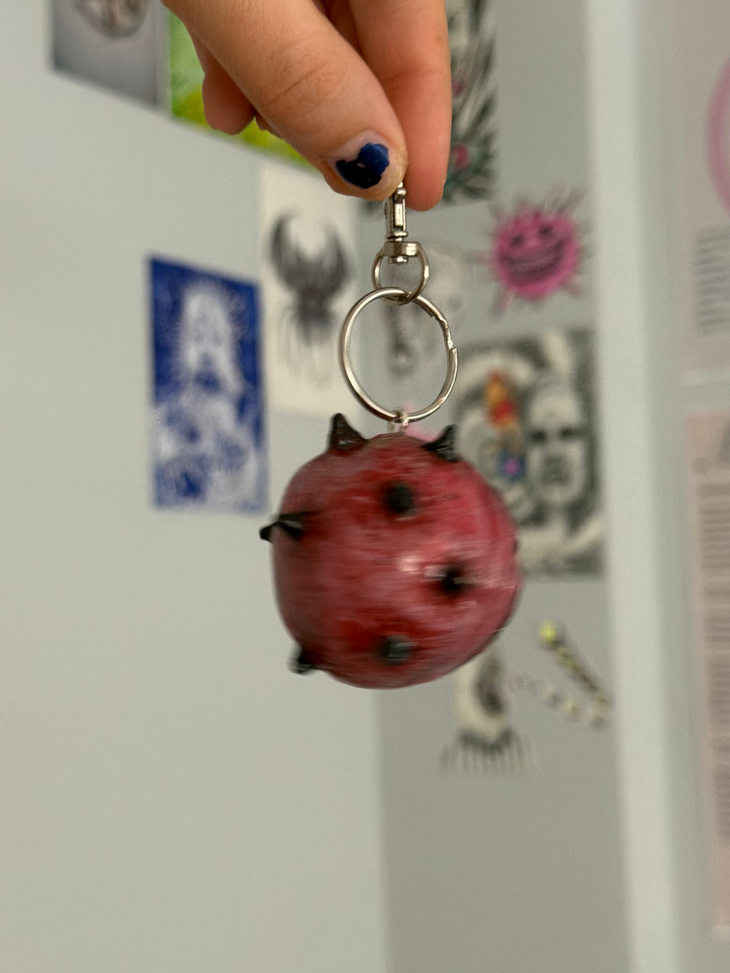 Spiky Guy Keychain