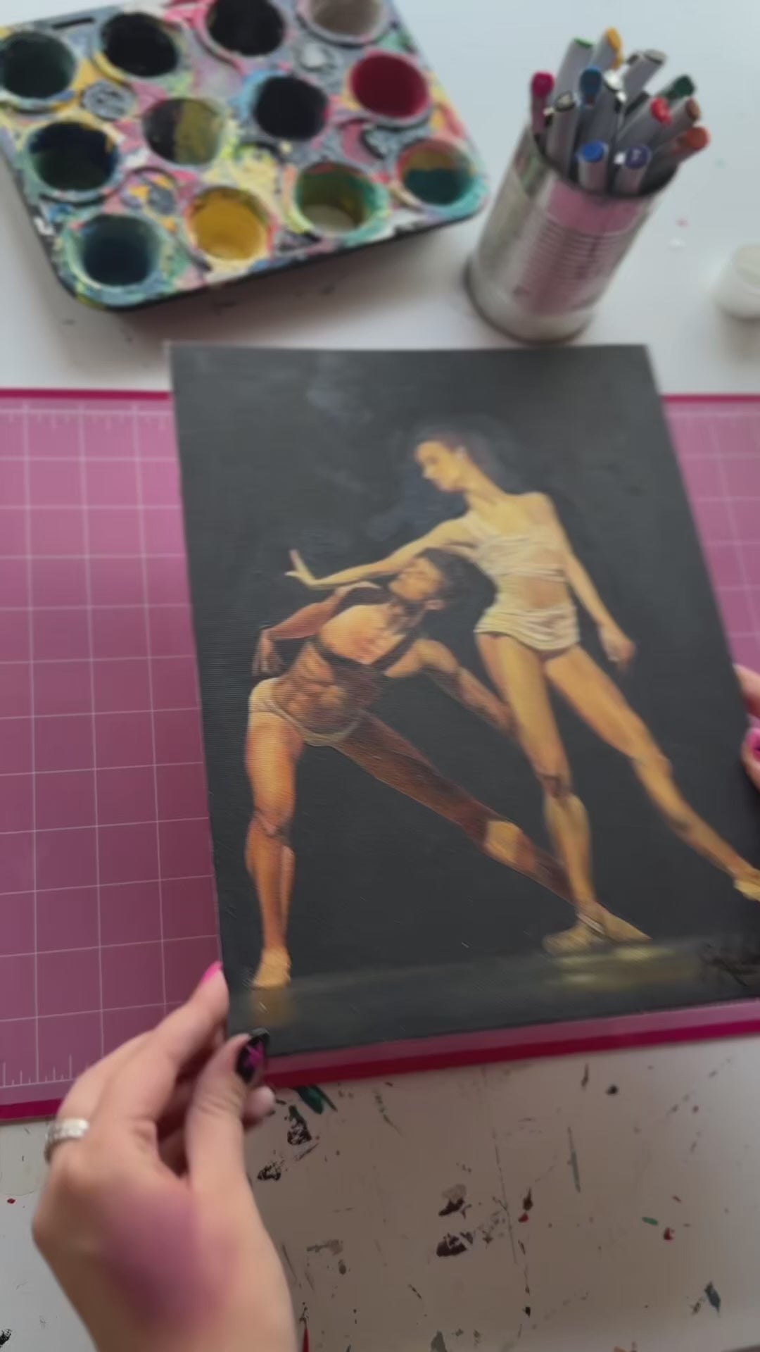 “Colón Duet” Oil on Canvas 30x35